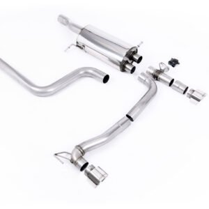 Ford Fiesta MK8/8.5 ST 1.5 – escape desde GPF Maxton Designs doble salida sistema con salidas GT-100 pulidas