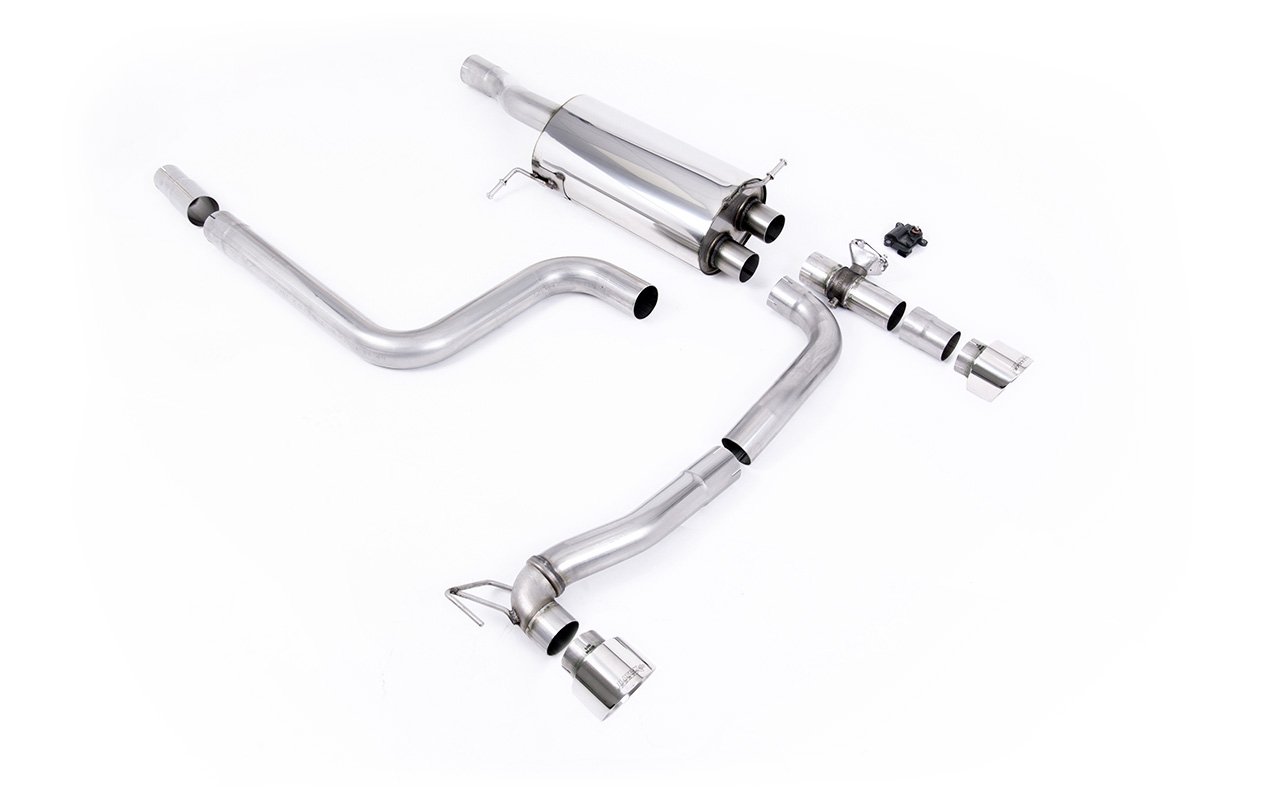 Ford Fiesta MK8/8.5 ST 1.5 – escape desde GPF Maxton Designs doble salida sistema con salidas GT-100 pulidas
