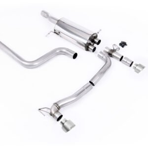 Ford Fiesta MK8/8.5 ST 1.5 – escape desde GPF Maxton Designs doble salida sistema con salidas GT-100 de titanio