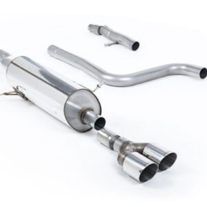 Ford Fiesta MK8 1.0T ST Line (modelos con GPF) – escape desde OPF/GPF resonado con ST estilo dobles GT-90 pulidas salidas