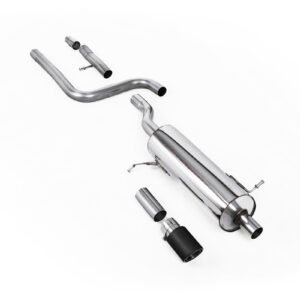 Ford Fiesta MK8 1.0T ST Line (modelos con GPF) – escape desde OPF/GPF resonado (sonido más discreto) con salida JET-90 de carbono