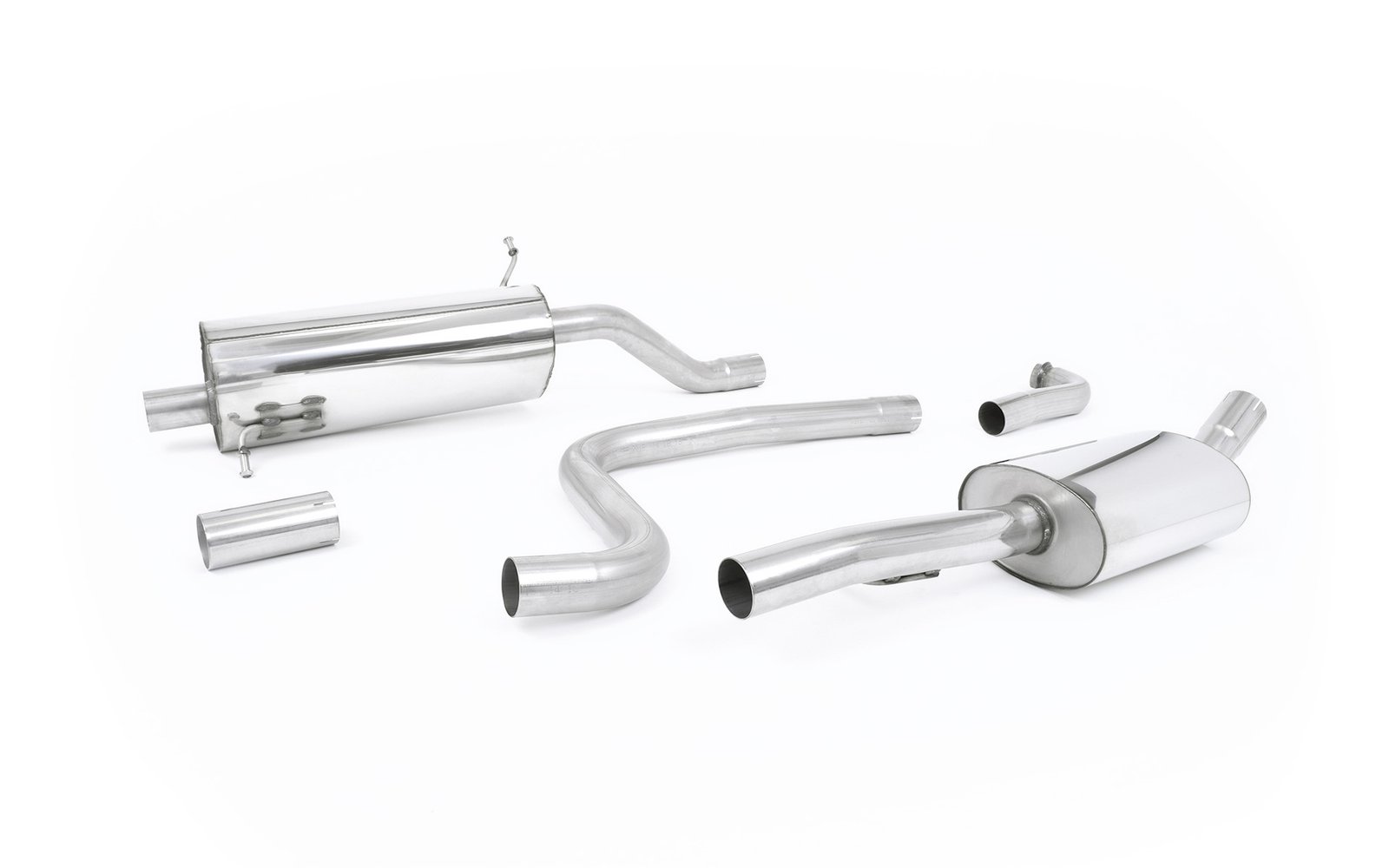 Ford Fiesta MK8 1.0T ST Line (modelos sin GPF) – Escape cat-back resonado (sonido más discreto) con salida GT-90 pulidas
