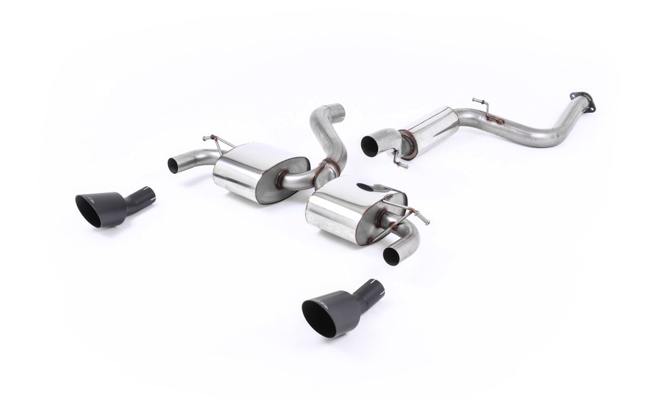 Ford Focus MK2 RS – Escape cat-back resonado (sonido más discreto) con salidas negras Cerakote