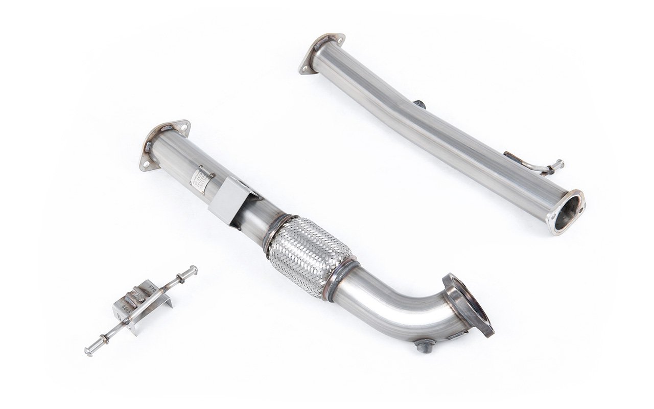Ford Focus MK2 ST 225 – Downpipe de gran diámetro con supresor de catalizador (para Milltek 2.75″ cat-back)