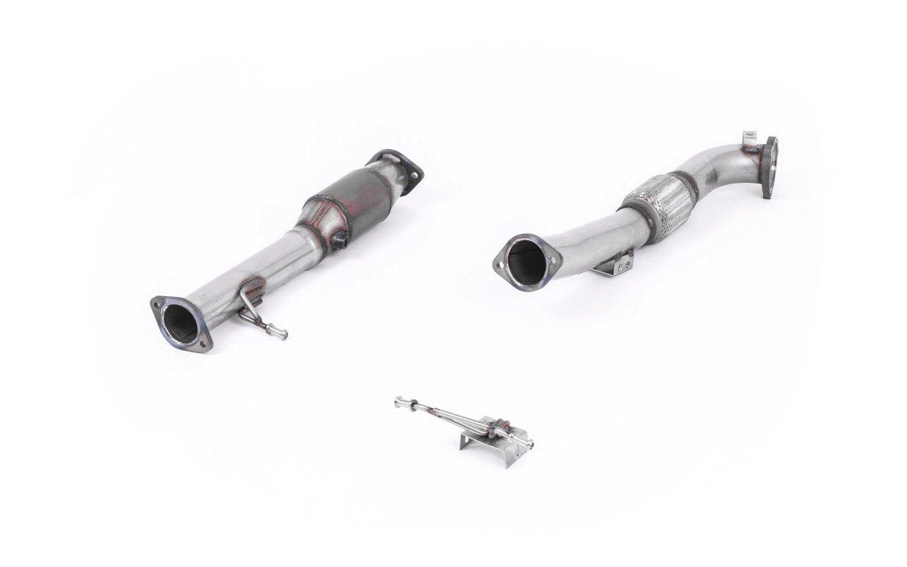 Ford Focus MK2 ST 225 – Downpipe de gran diámetro con catalizador deportivo de alto flujo (para Milltek 2.75″ cat-back)