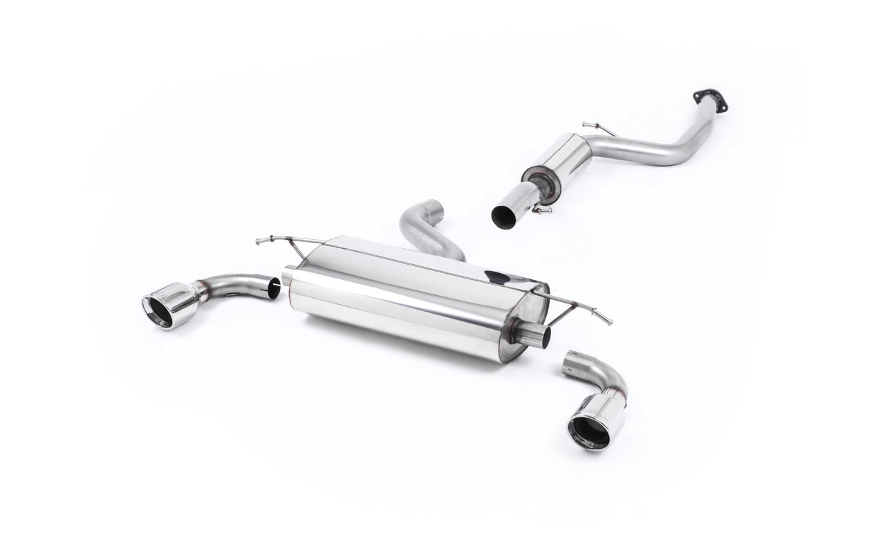 Ford Focus MK2 ST 225 – Escape cat-back resonado (sonido más discreto) con salidas de 100 mm Jet pulidas