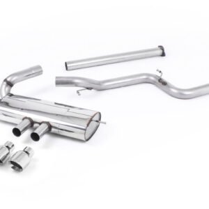 Ford Focus MK3 ST 5 puertas compacto – Escape cat-back no resonado (sonido más intenso) con salidas pulidas