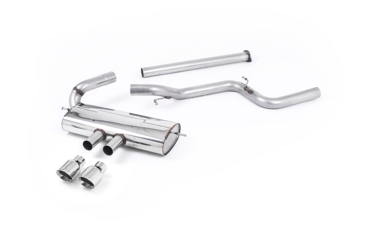 Ford Focus MK3 ST 5 puertas compacto – Escape cat-back no resonado (sonido más intenso) con salidas pulidas
