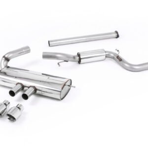 Ford Focus MK3 ST 5 puertas compacto – escape cat-back parcialmente resonado con salidas pulidas