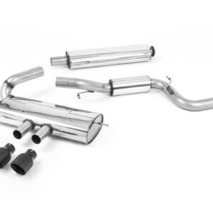 Ford Focus MK3 ST 5 puertas compacto – Escape cat-back resonado (sonido más discreto) con salidas negras Velvet