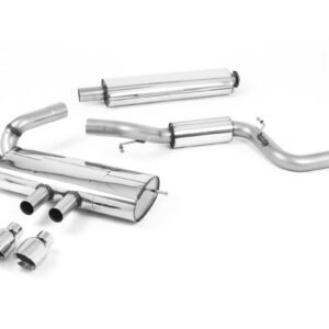 Ford Focus MK3 ST 5 puertas compacto – Escape cat-back resonado (sonido más discreto) con salidas pulidas