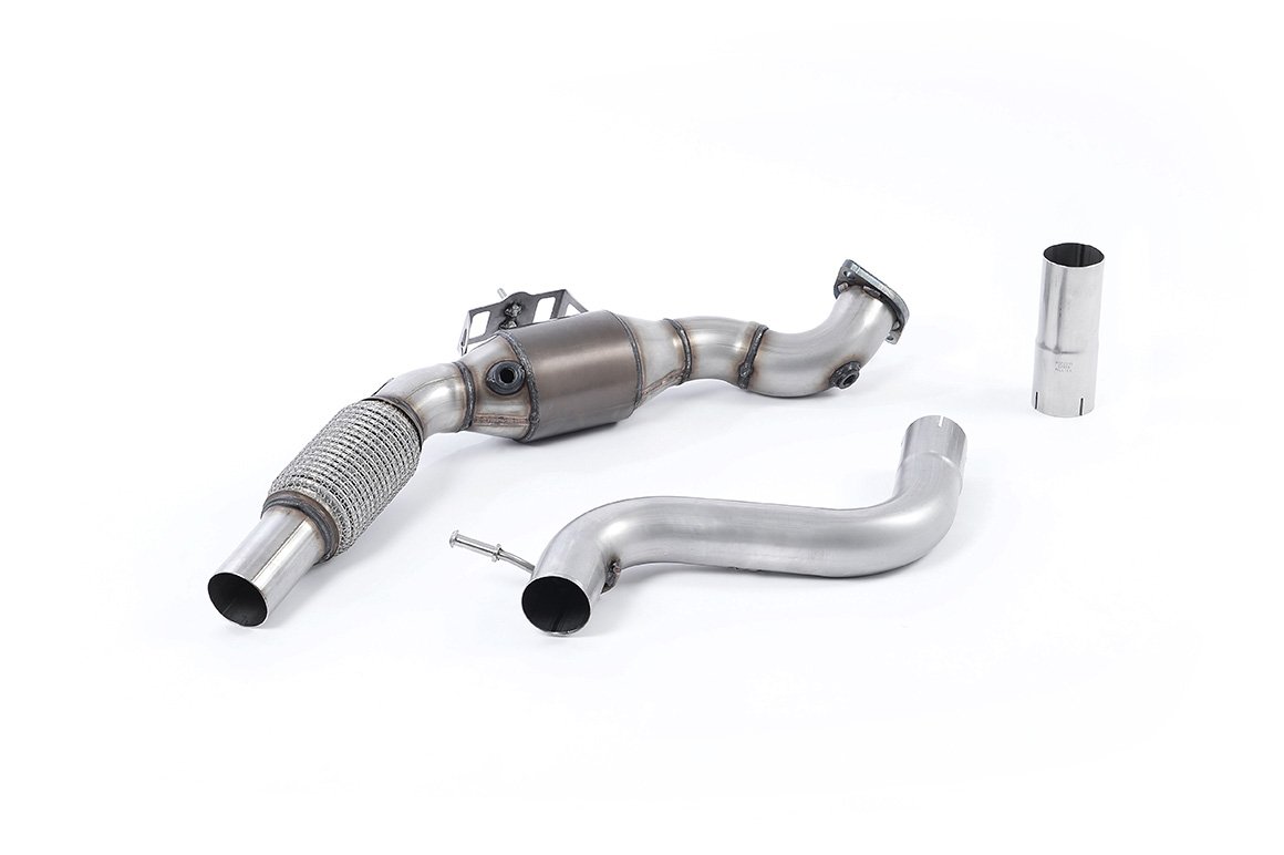 Ford Mustang 2.3 (S550/S650 Fastback) – Downpipe de gran diámetro con catalizador deportivo de alto flujo (para Milltek cat-back)