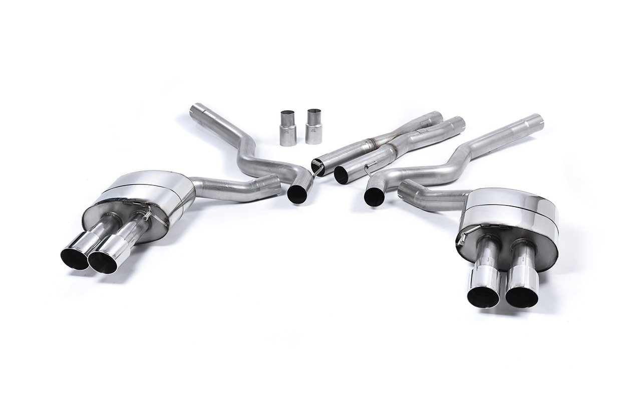 Ford Mustang 5.0 V8 GT (Fastback) – Escape cat-back no resonado (para Roush pieza inferior del paragolpes)