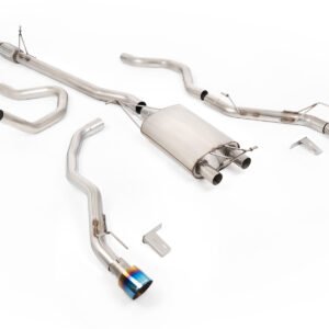 Ford Ranger 2.3 PHEV – escape desde el downpipe con salidas de titanio azulado