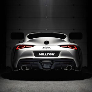 Toyota Supra A90 2.0 B48 (especificación de Reino Unido y Europa) – escape desde OPF/GPF con salidas GT-115 de titanio cepillado
