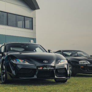 Toyota Supra A90 3.0 – escape desde OPF/GPF con salidas GT-115 de titanio azulado – homologado EC
