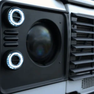 Land Rover Defender (1990–2016) – Luces delanteras Glohh GL-2 transparentes