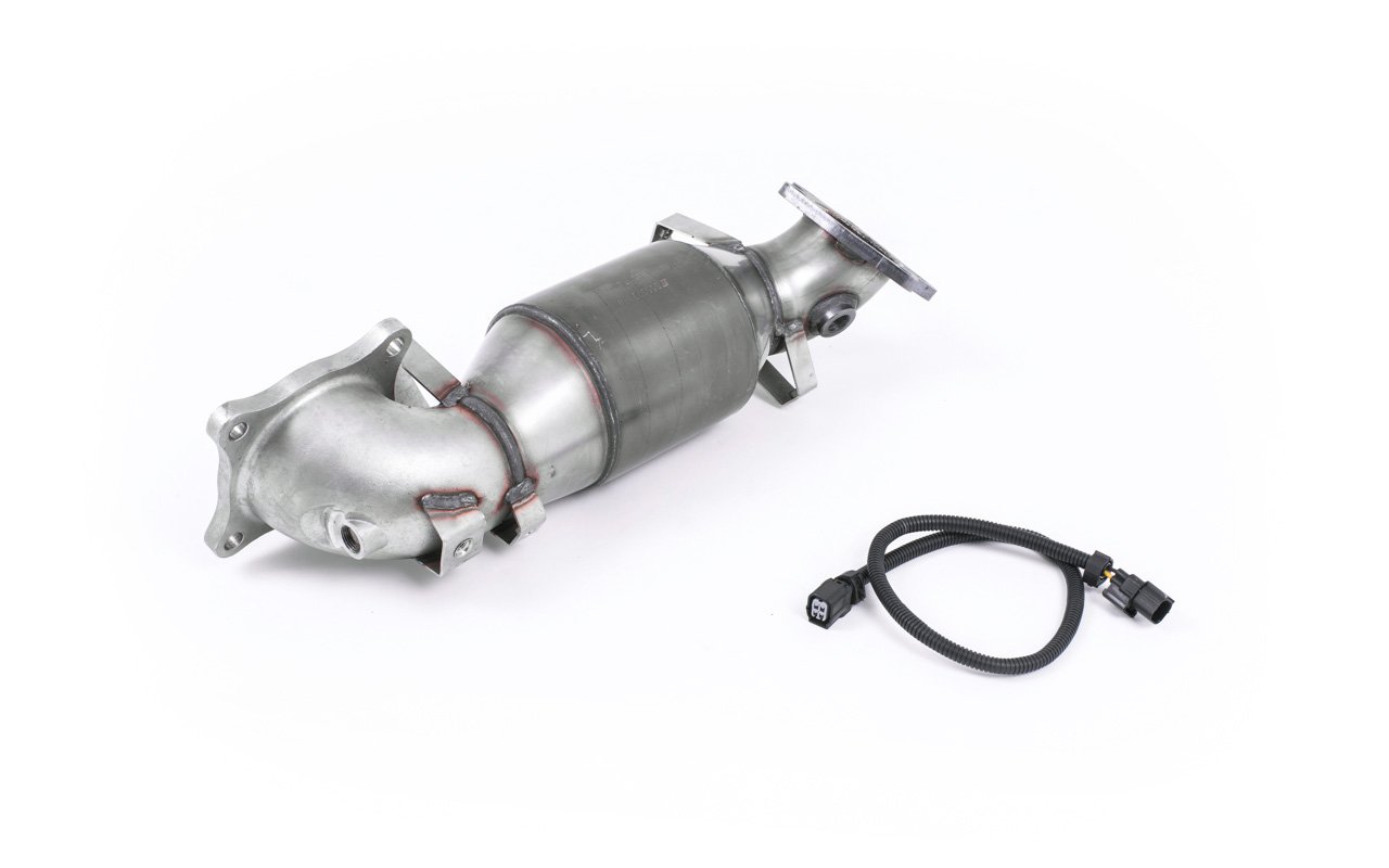 Honda Civic FK2 Type R Turbo – Downpipe de acero inoxidable con cuerpo de fundición con catalizador deportivo de alto flujo