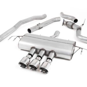Honda Civic FK7 (sin GPF) – cat-back no resonado (sonido más intenso) – Type-R estilo con salidas pulidas