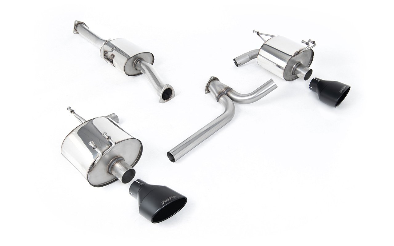 Honda S2000 AP2 – dobles silencioso trasero con salidas Cerakote