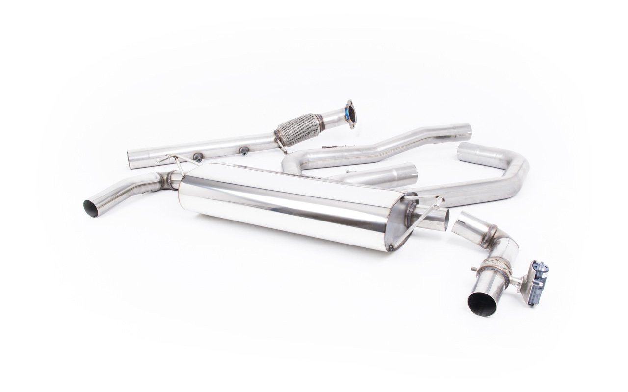 Hyundai/Kia i30N Performance Fastback (modelos con GPF) – escape cat-back con salidas GT-115 de titanio azulado – elimina OPF