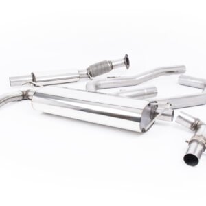 Hyundai/Kia i30N Performance (modelos sin GPF) – Escape cat-back resonado con salidas GT-115 negras Cerakote