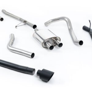 Jeep Gladiator 3.6 V6 – escape cat-back con salida trasera con salidas GT-115 negras Cerakote