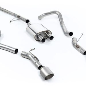 Jeep Gladiator 3.6 V6 – escape cat-back con salida lateral con salidas GT-115 de titanio cepillado