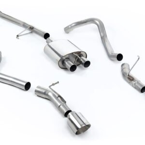 Jeep Gladiator 3.6 V6 – escape cat-back con salida lateral con salidas GT-115 pulidas