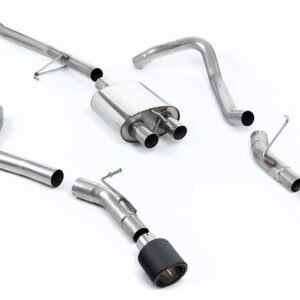 Jeep Gladiator 3.6 V6 – escape cat-back con salida lateral con salidas JET-115 de carbono