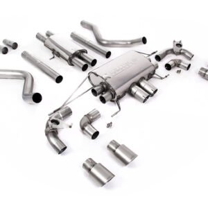 Land Rover Defender 110 5.0 V8 (NAS modelos sin GPF) – cat-back con válvulas sistema con salidas de titanio cepillado – resonado