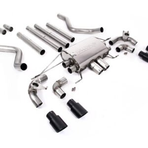 Land Rover Defender 110 5.0 V8 (NAS modelos sin GPF) – cat-back con válvulas sistema con salidas negras Cerakote – no resonado (máxima intensidad de sonido)