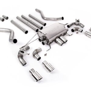 Land Rover Defender 110 5.0 V8 (NAS modelos sin GPF) – cat-back con válvulas sistema con salidas pulidas – no resonado (máxima intensidad de sonido)