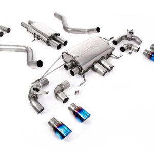 Land Rover Defender 90 5.0 V8 (NAS modelos sin GPF) – cat-back con válvulas sistema con salidas de titanio azulado – resonado