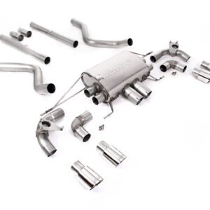 Land Rover Defender 90 5.0 V8 (NAS modelos sin GPF) – cat-back con válvulas sistema con salidas pulidas – no resonado (máxima intensidad de sonido)