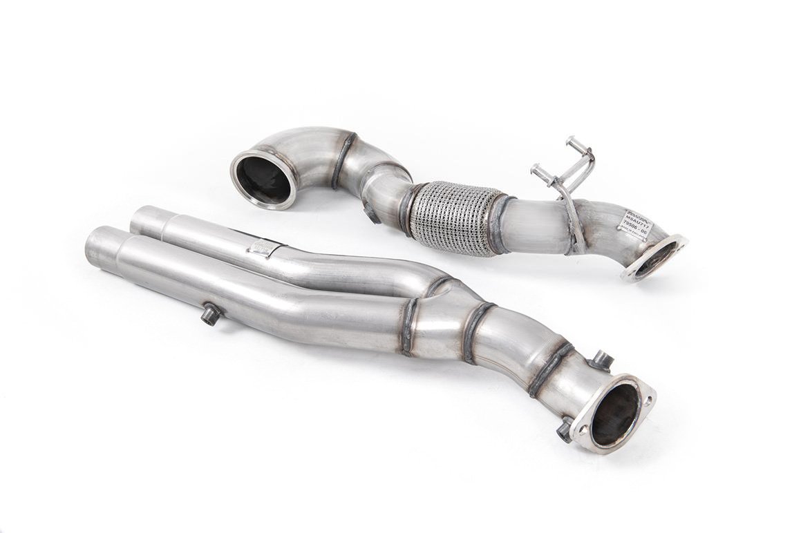 Audi RS3 / Audi RSQ3 / Audi TT Mk3 – Downpipe de gran diámetro con supresor de catalizador (Audi RS3 8V+8Y/RSQ3/TTRS MK3)