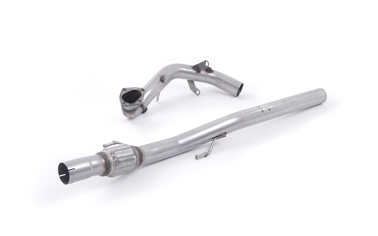 Downpipe de gran diámetro con supresor de catalizador (para Milltek cat-back) – A1/Polo GTI/Seat/Skoda 1.4 TFSI/TSI