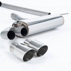 Audi Coupé UR Quattro 10V – resonado (sonido más discreto) escape desde el downpipe sistema de escape con pulidas original-estilo salidas