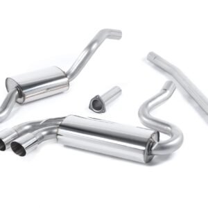 Audi Coupé UR Quattro 10V – resonado (sonido más discreto) escape desde el downpipe sistema de escape con pulidas original-estilo salidas