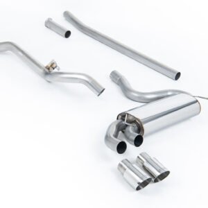 Audi Coupe UR Quattro 10V – Non-Resonated (Louder) Downpipe-Back Exhaust System with Polished OEM-Style Tips