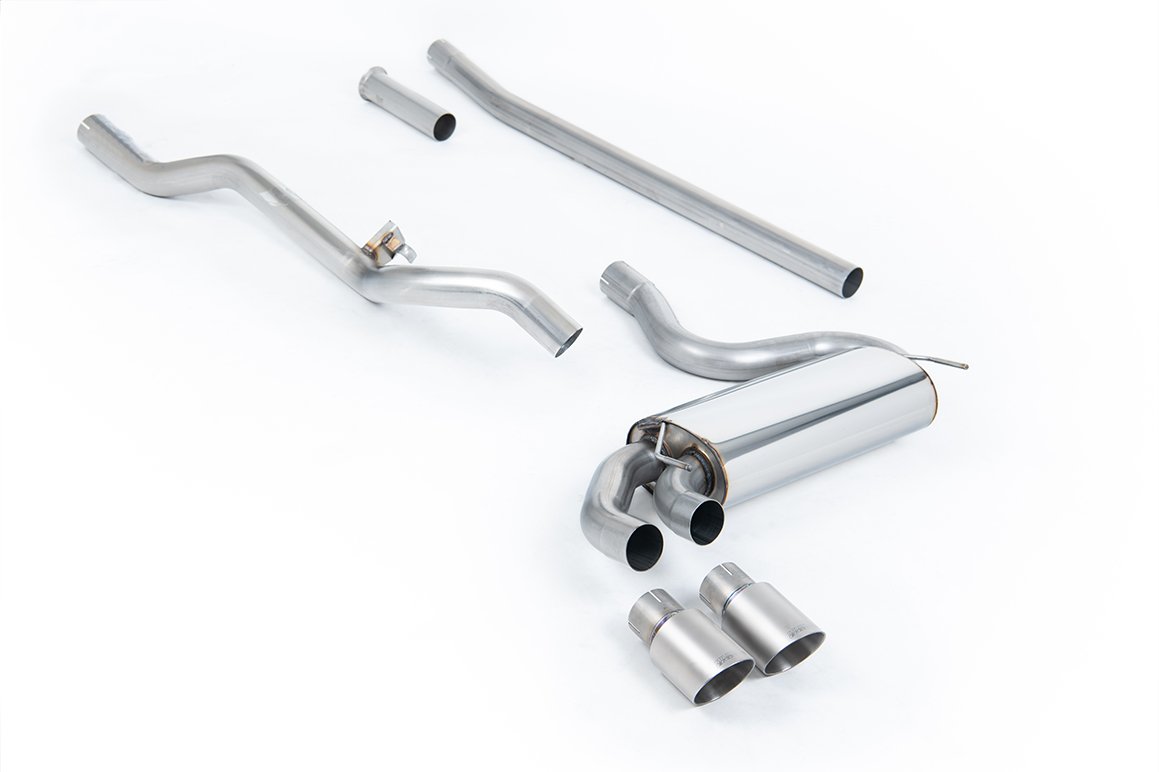 Audi Coupe UR Quattro 10V – Non-Resonated (Louder) Downpipe-Back Exhaust System with Titanium OEM-Style Tips