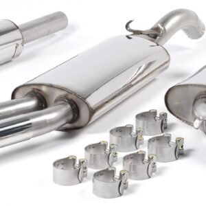 VW Golf GTI Mk2 8V – Resonated (Quieter) Front Pipe-Back System with OE-Style Tips