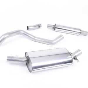 VW Golf GTI Mk1 – Resonated (Quieter) Downpipe-Back Exhaust System with Polished Tip
