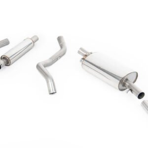 VW Golf GTI Mk1 – Resonated (Quieter) Manifold-Back Exhaust System with Polished Tip (For Aftermarket Manifold)