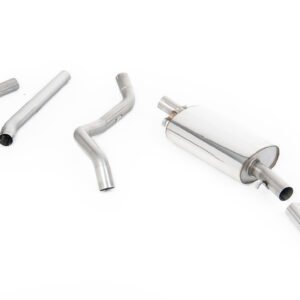 VW Golf GTI Mk1 – Non-Resonated (Louder) Manifold-Back Exhaust System with Polished Tip (For Aftermarket Manifold)