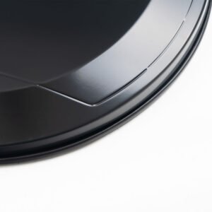 Cubierta de rueda de repuesto con logotipo Milltek en relieve – Negro satinado