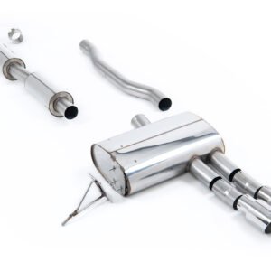Mini Cooper S F55 – escape cat-back resonado (sonido más discreto) con salidas pulidas
