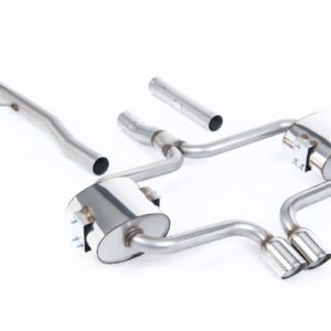 Mini Cooper S R52 – Escape cat-back no resonado (sonido más intenso) con salidas pulidas