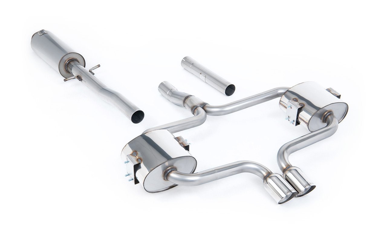 Mini Cooper S R52 – Escape cat-back resonado (sonido más discreto) con salidas pulidas