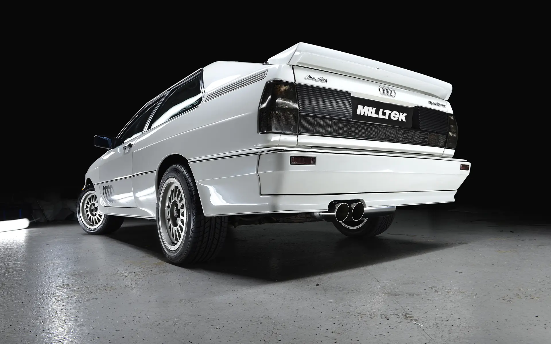 Audi Coupé UR Quattro 20V – no resonado escape desde el downpipe sistema de escape